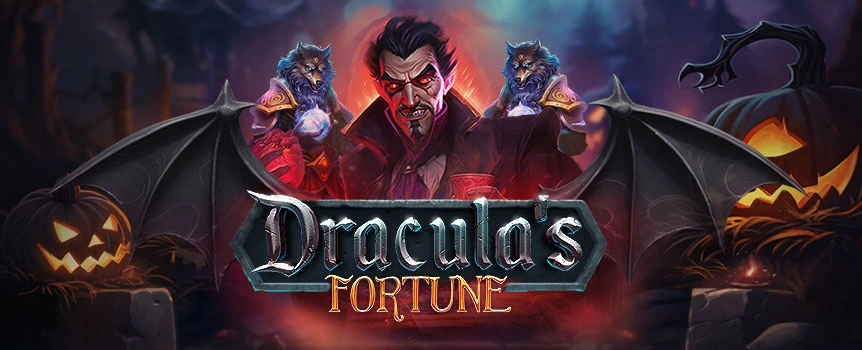 Creep through the cemetery and hunt for the evil vampire in Dracula's Fortune. Play at Joe Fortune and save the town to win 500x your bet! 