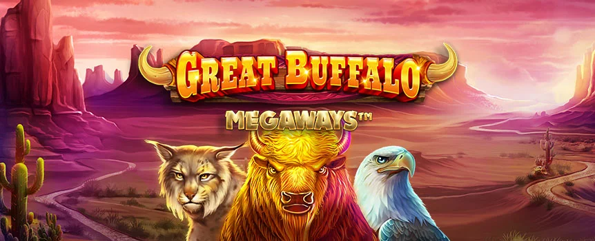 The sun is out, and so are the animals in Great Buffalo Megaways™. Play at Joe Fortune and race past hungry wolves en route to the 15,000x max win!  