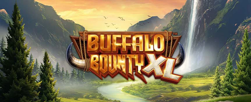 Unleash the power of the stampede as you try to win a big jackpot payout when you play the Buffalo Bounty XL online slot game at Joe Fortune.